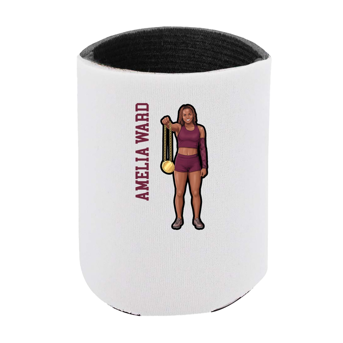 Can Holder — Name Vertical in White