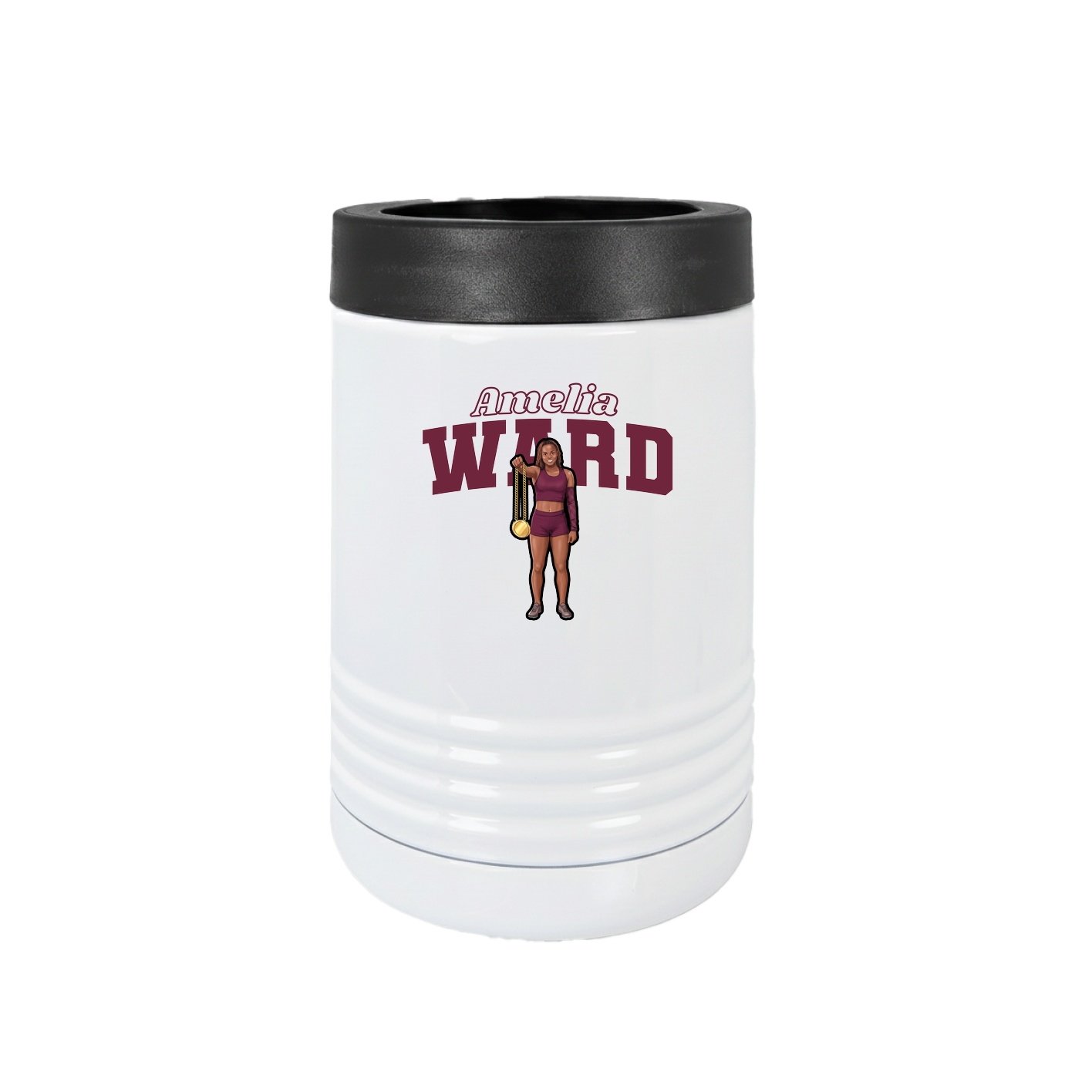Beverage Holder — Name Arch in White