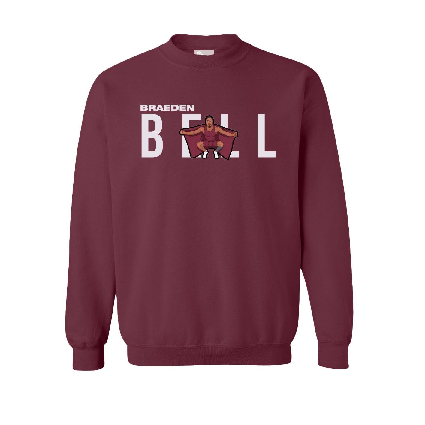 Fleece Crew — Player Name in Maroon
