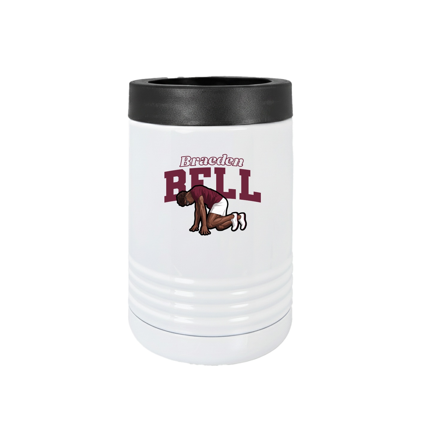 Beverage Holder — Name Arch in White