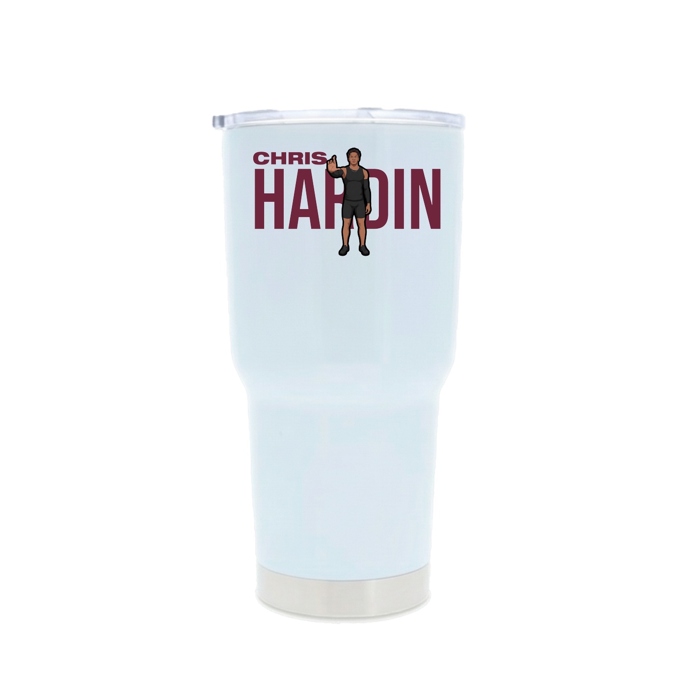 30oz Stainless Steel Tumbler — Player Name in White