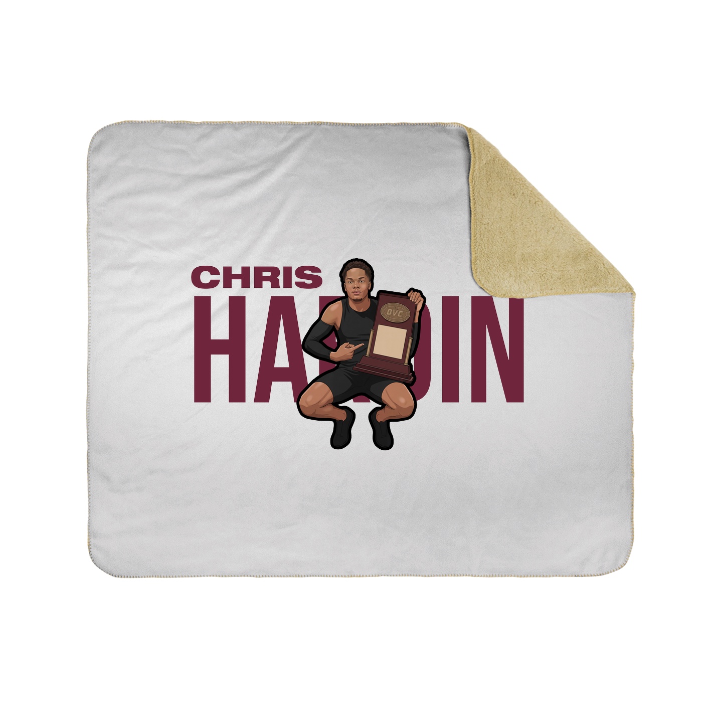 Throw Blanket — Player Name in White