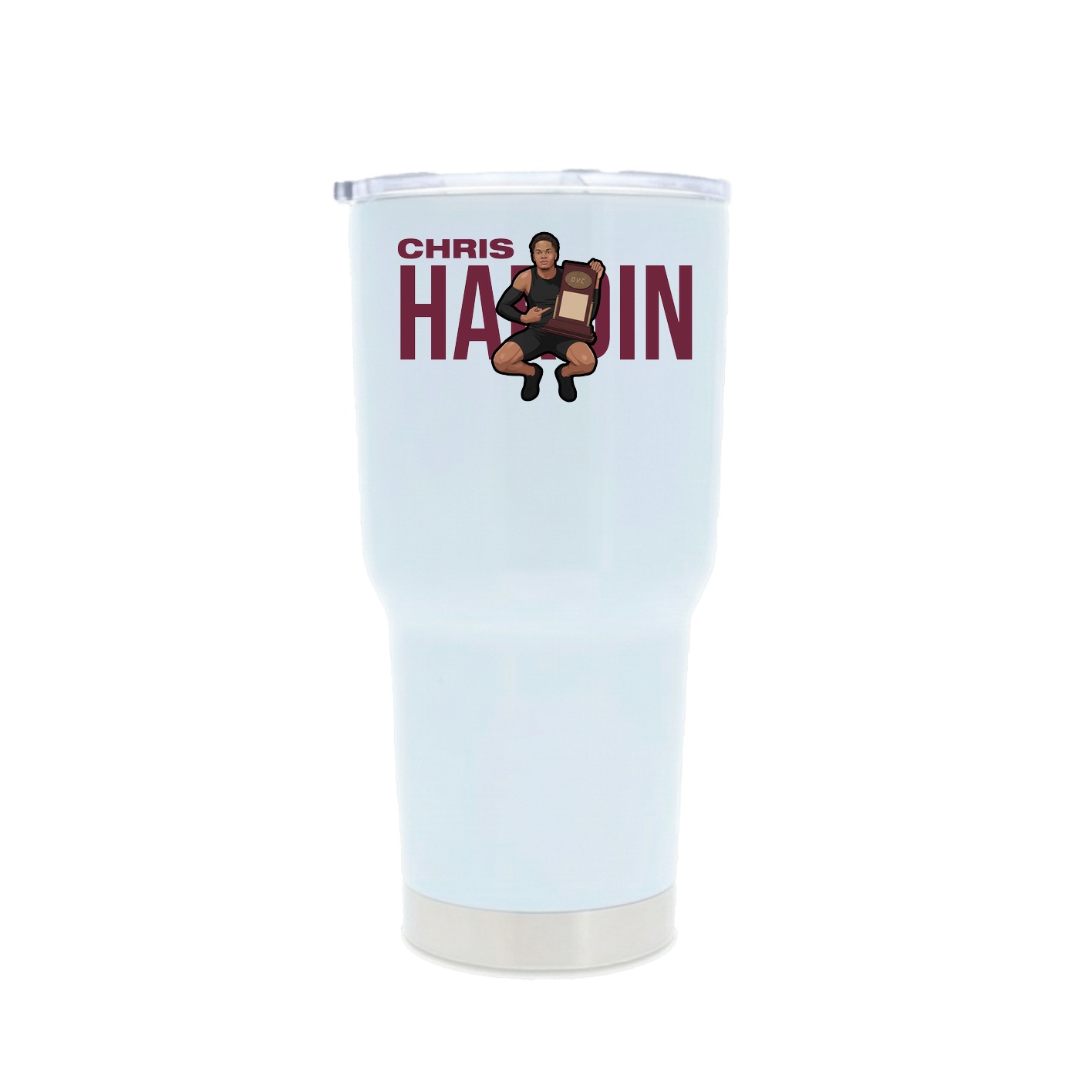 30oz Stainless Steel Tumbler — Player Name in White