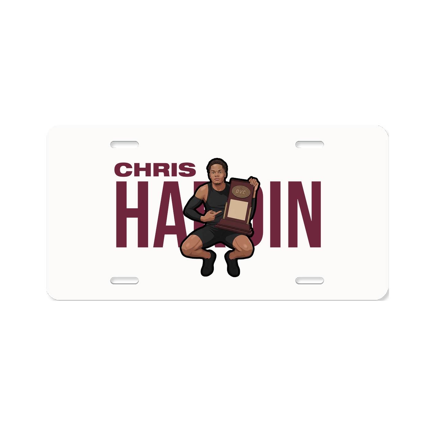 License Plate — Player Name in Classic