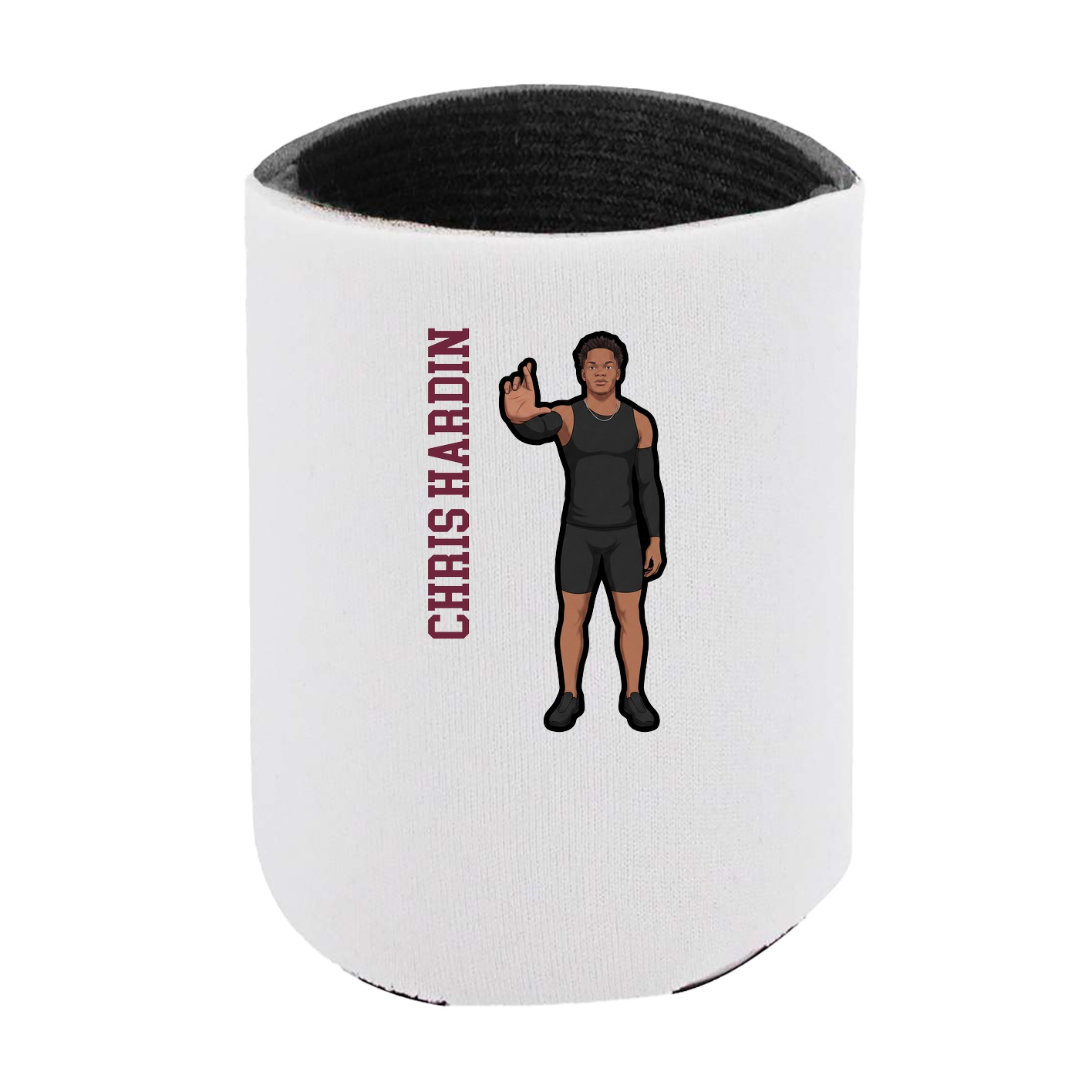 Can Holder — Name Vertical in White