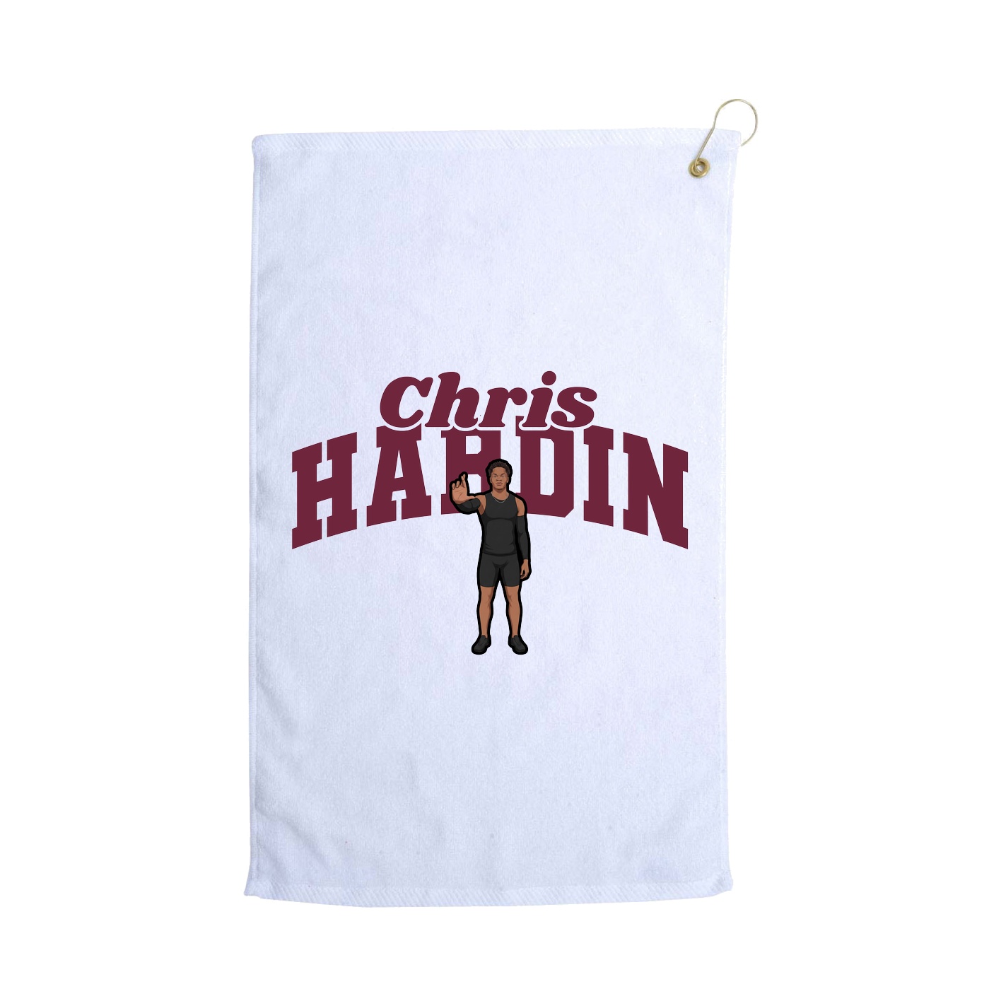 Golf Towel — Signature Arch in White