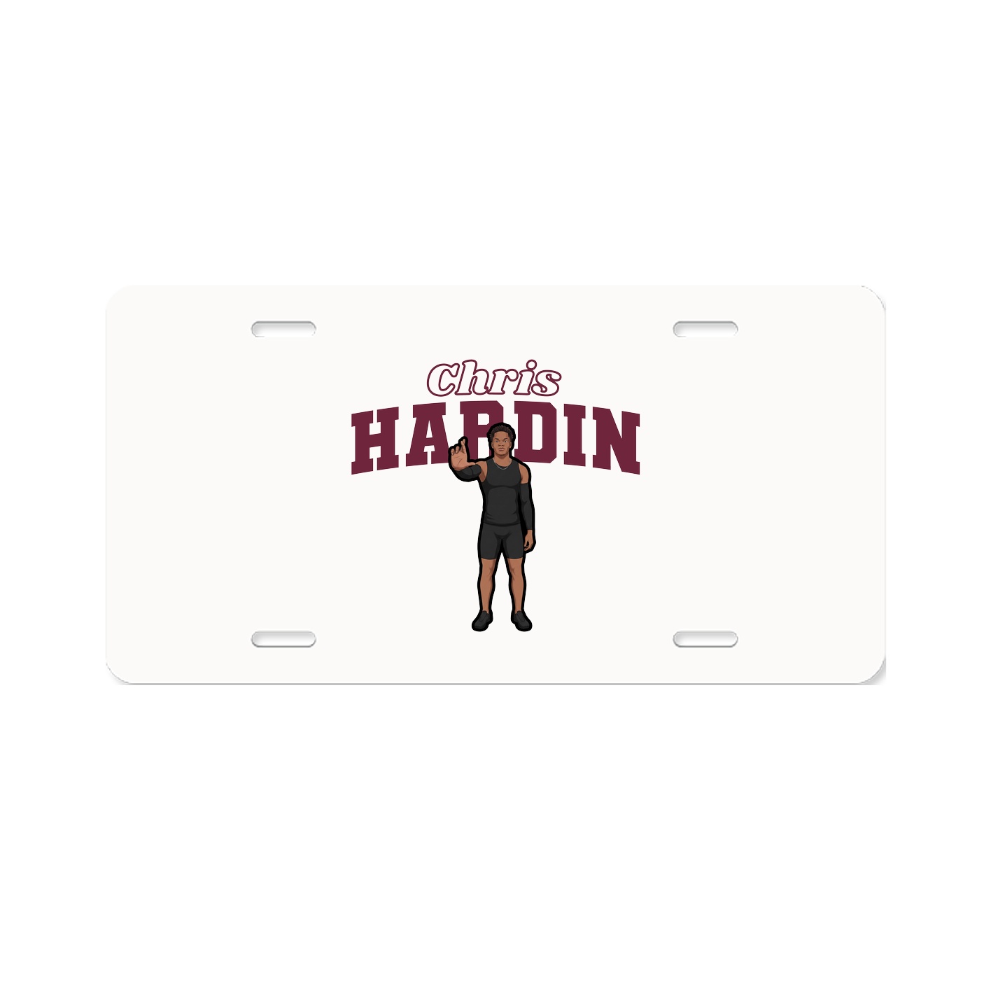License Plate — Name Arch in Classic