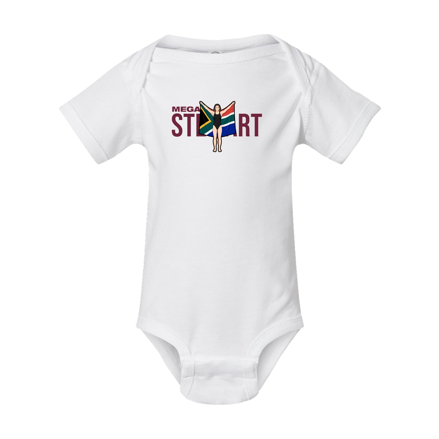 Baby Onesie — Player Name in White