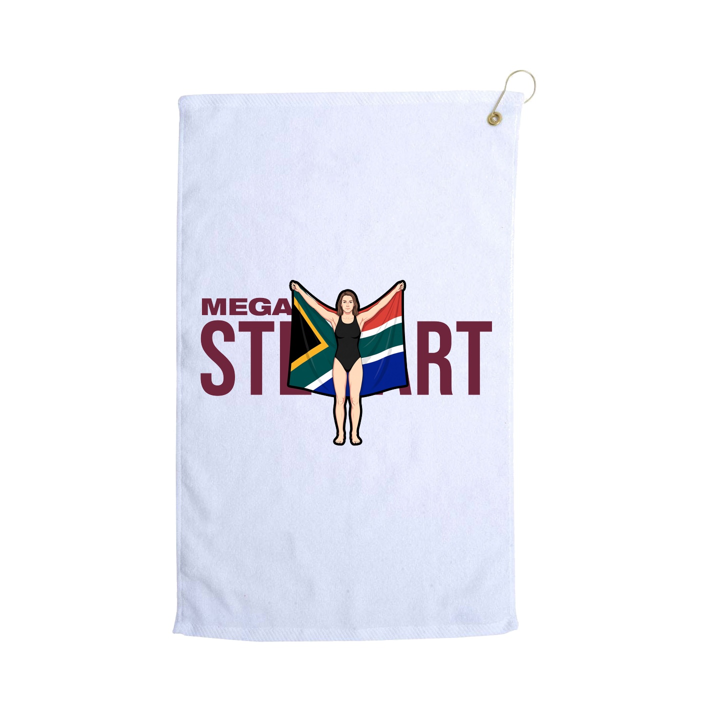 Golf Towel — Player Name in White