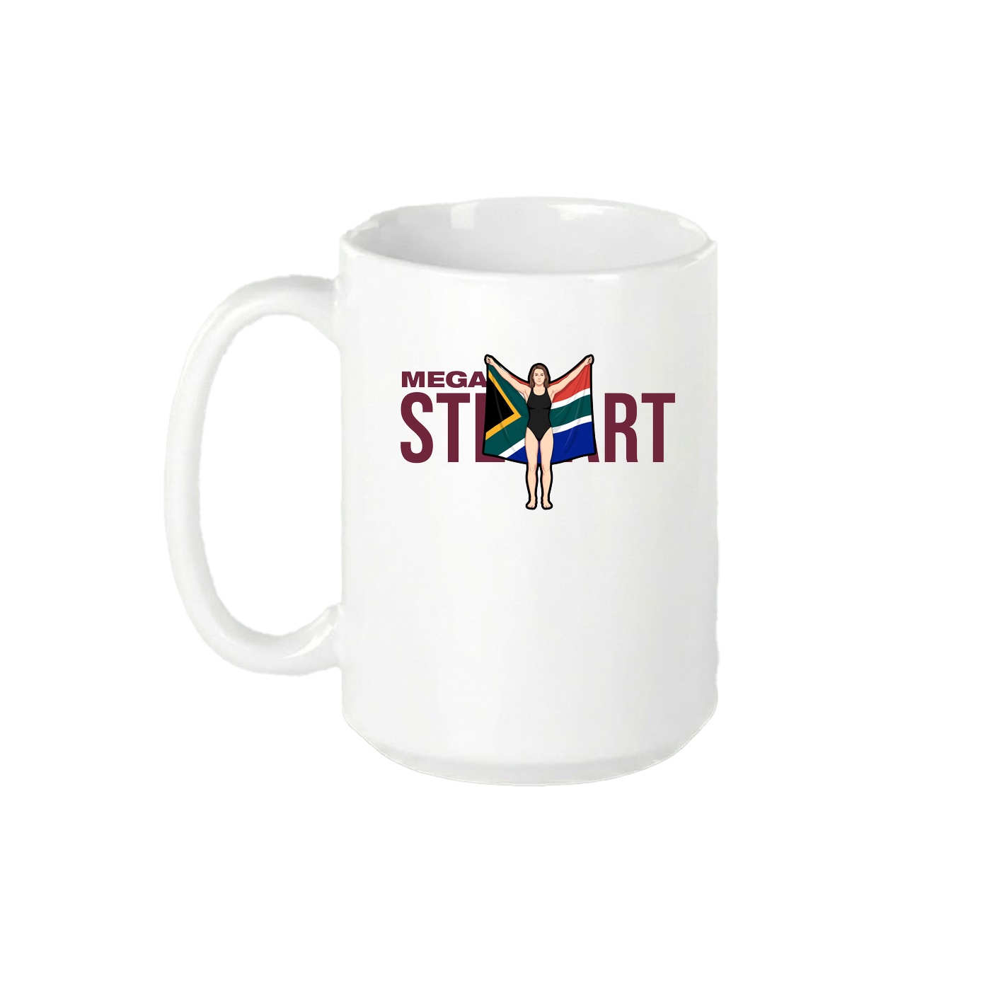 15oz Coffee Mug — Player Name in White