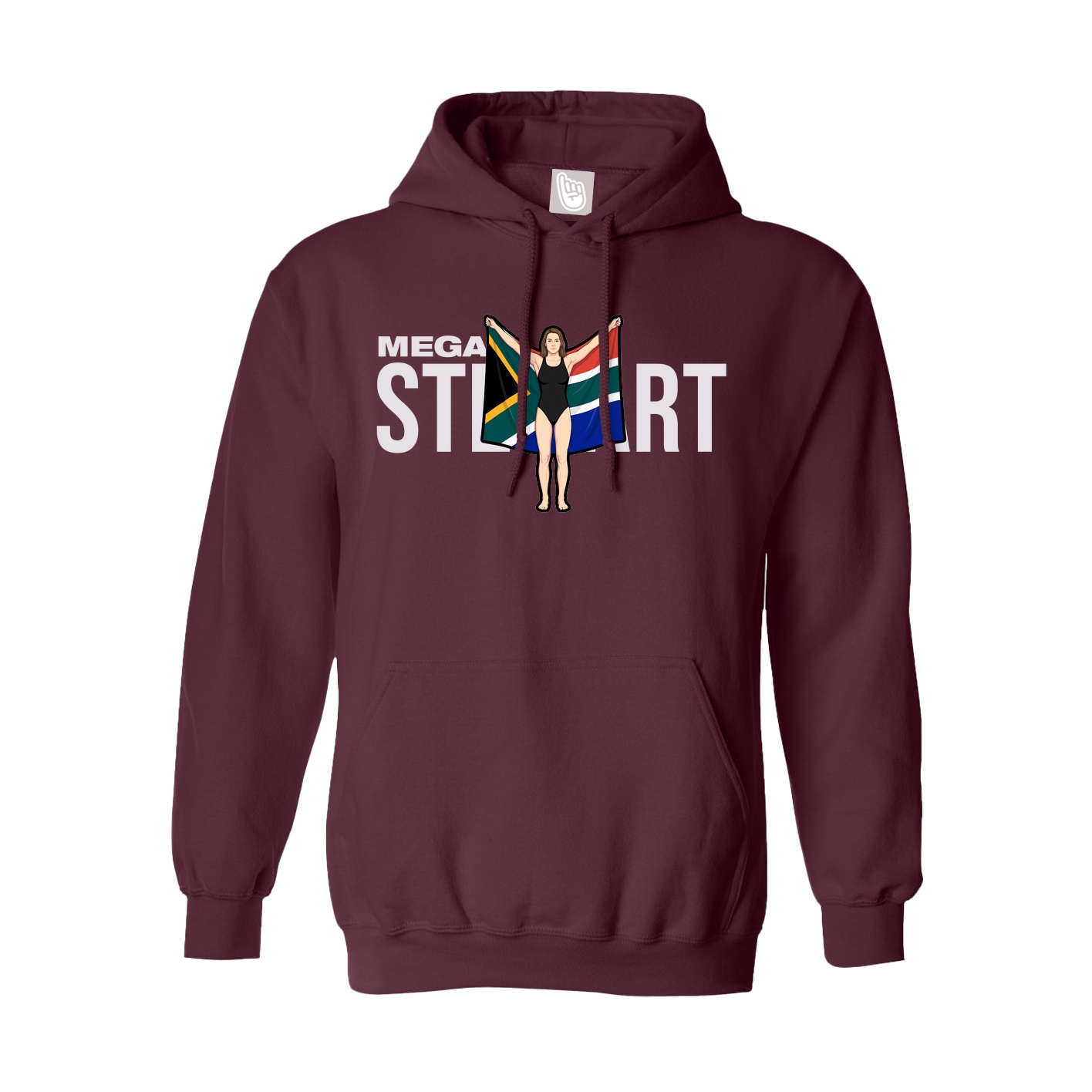 Hoodie — Player Name in Maroon