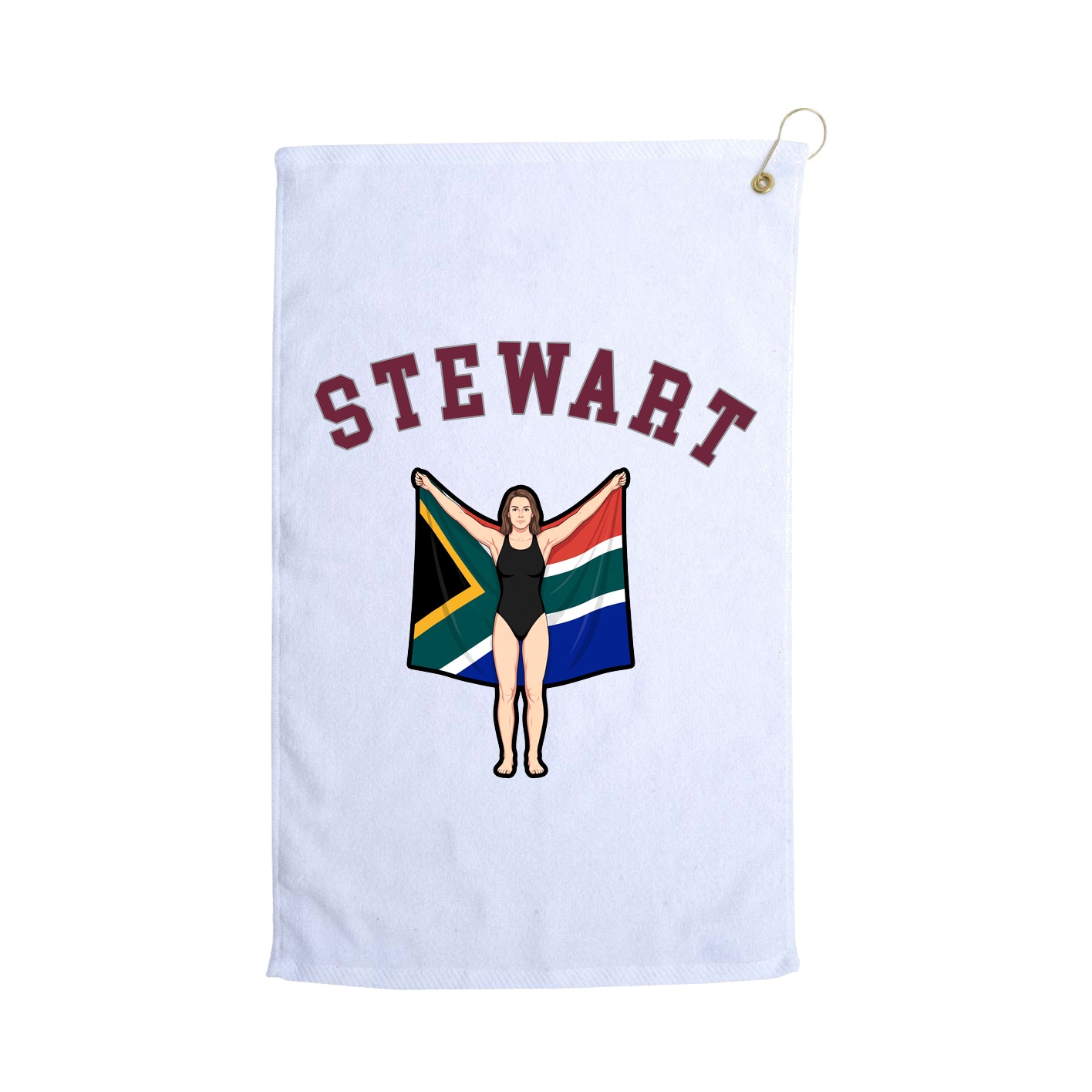 Golf Towel — Shirsey Arch in White