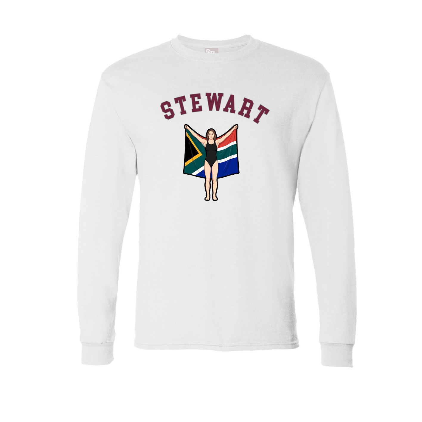 Long Sleeve Tee — Shirsey Arch in White