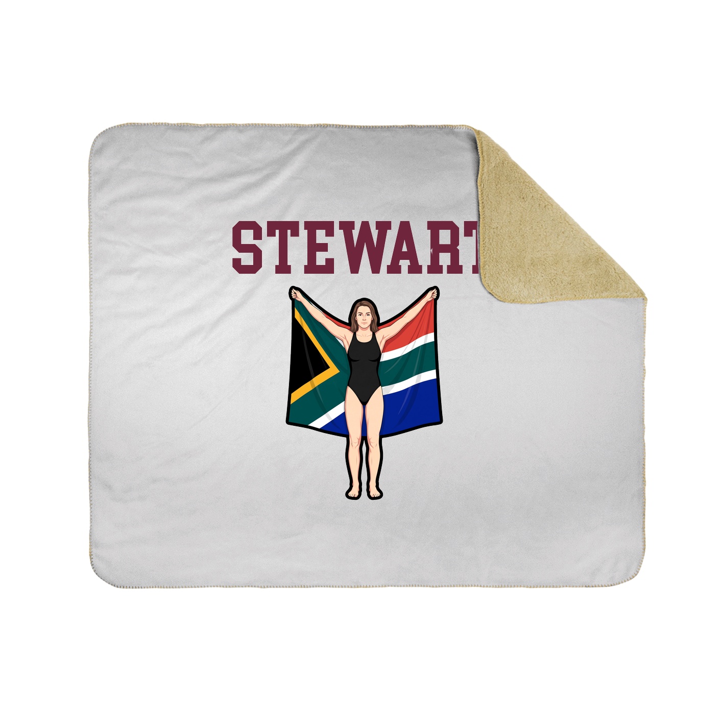 Throw Blanket — Shirsey in White