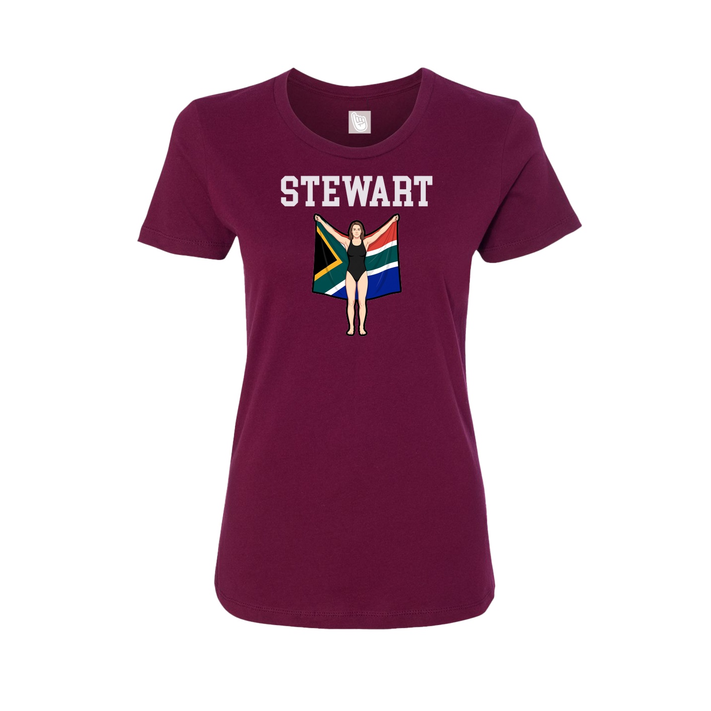 Fitted Women's Tee — Shirsey in Maroon