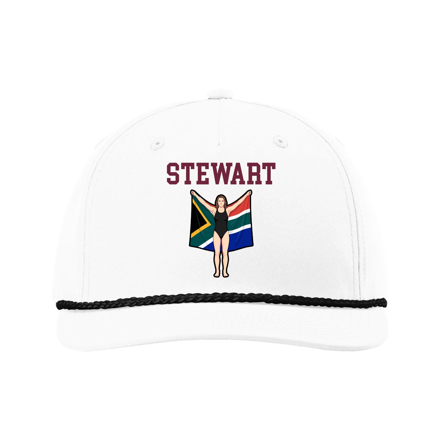 Five-Panel Classic Rope Cap — Shirsey in White