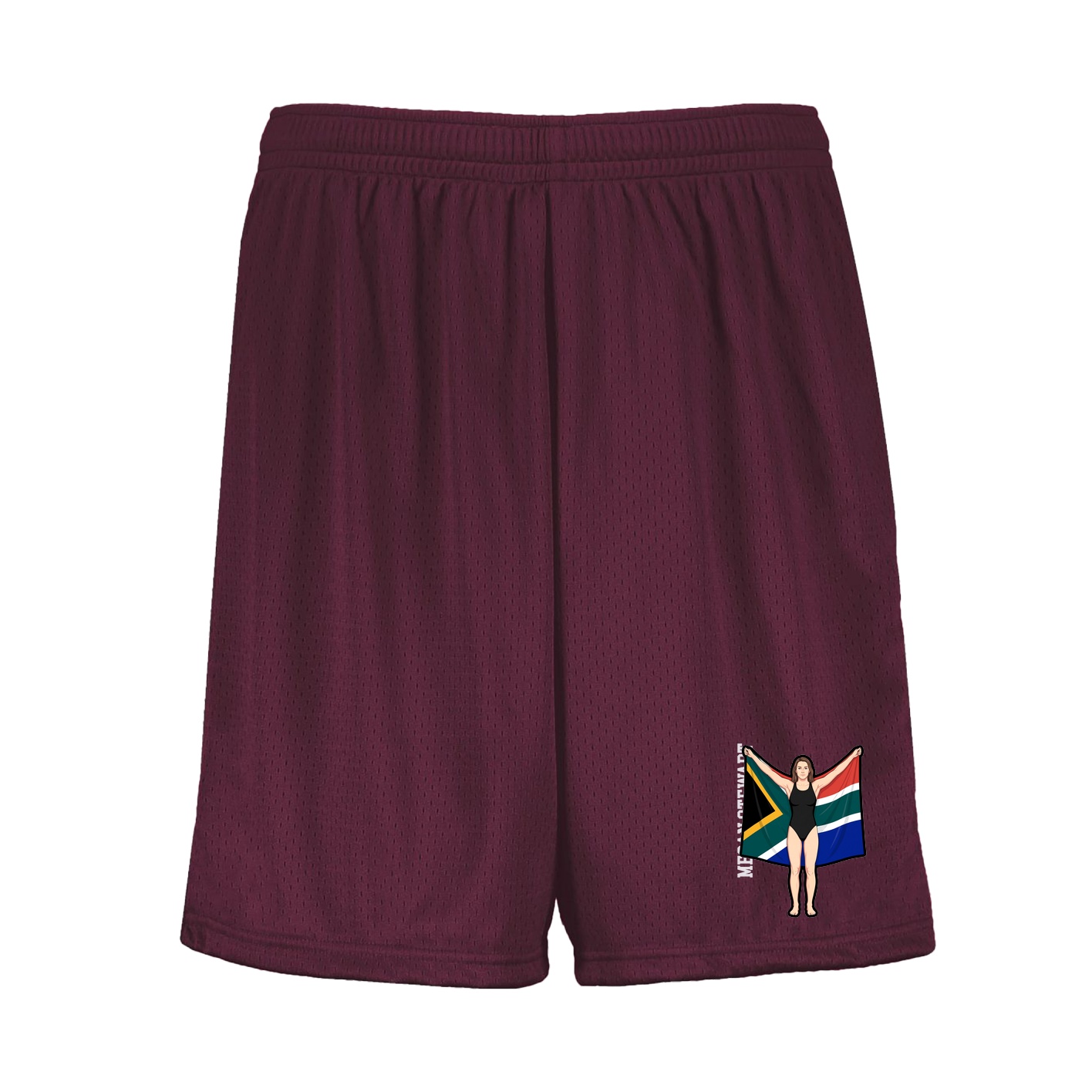 Shorts — Name Vertical in Maroon