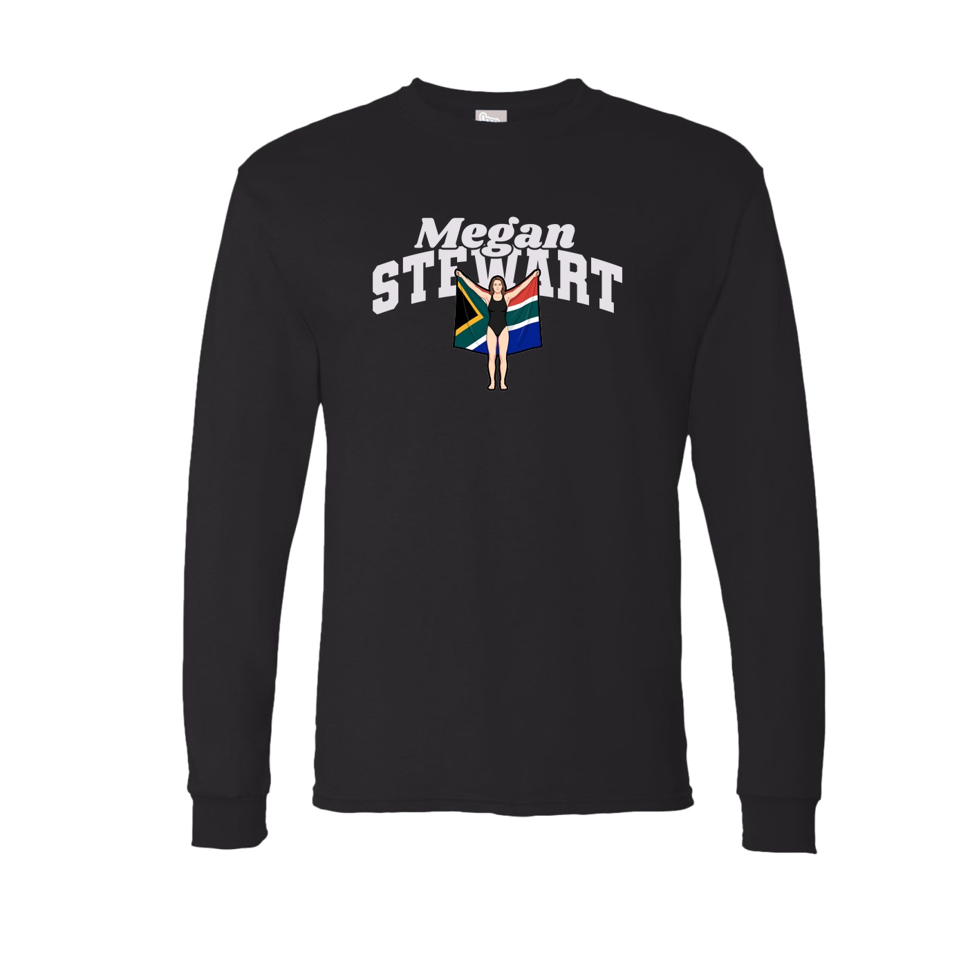Long Sleeve Tee — Signature Arch in Black