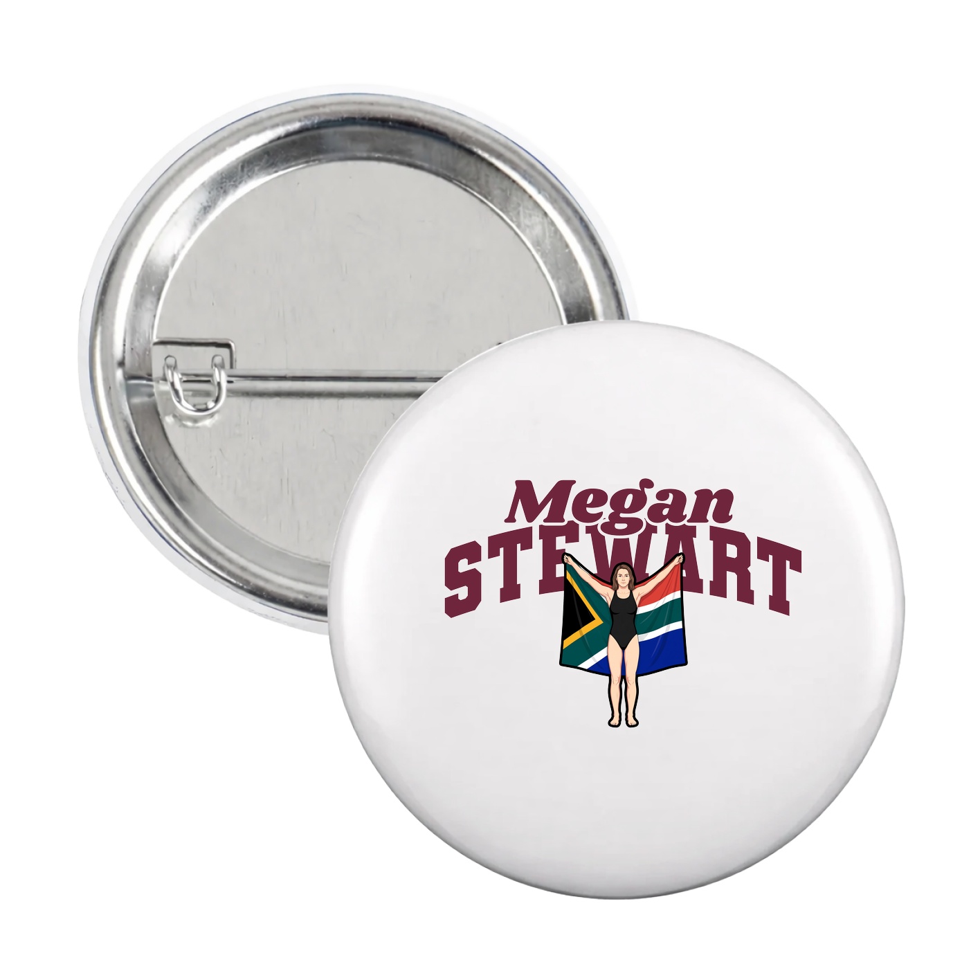Game Day Button — Signature Arch in White
