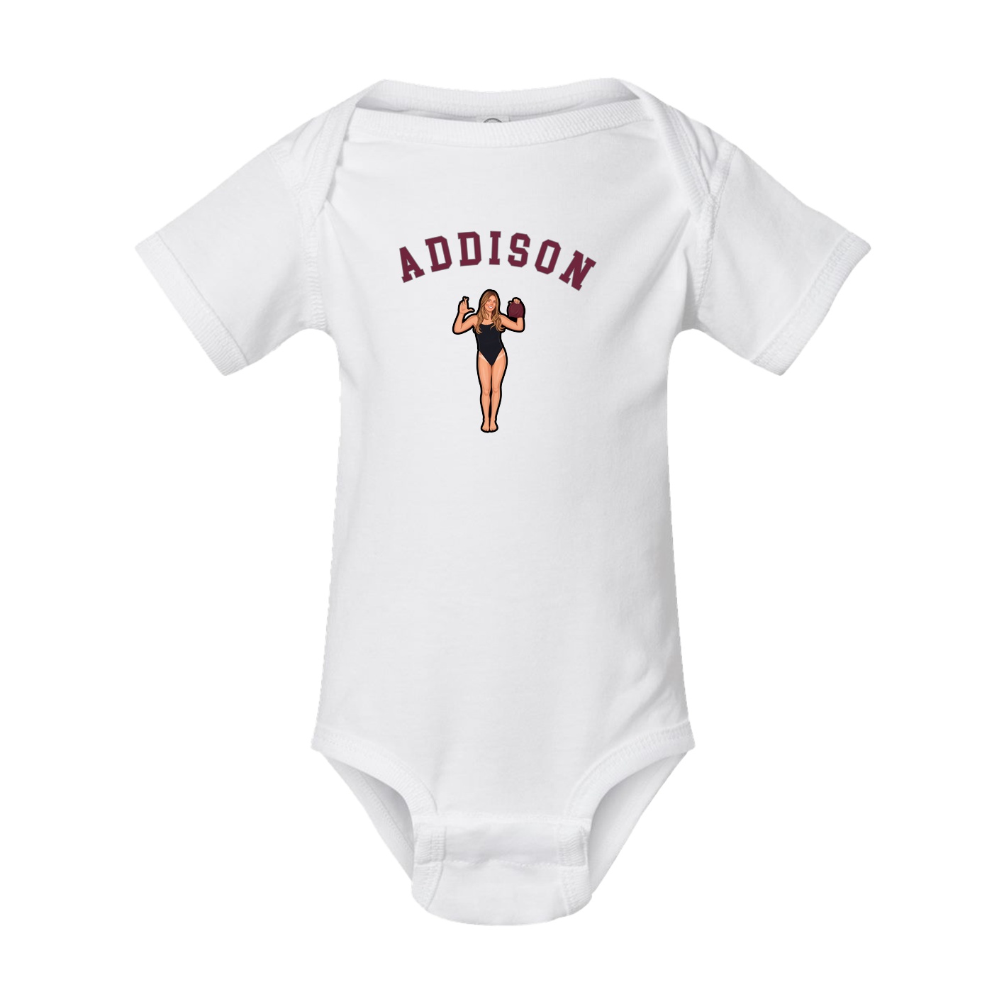Baby Onesie — Shirsey Arch in White