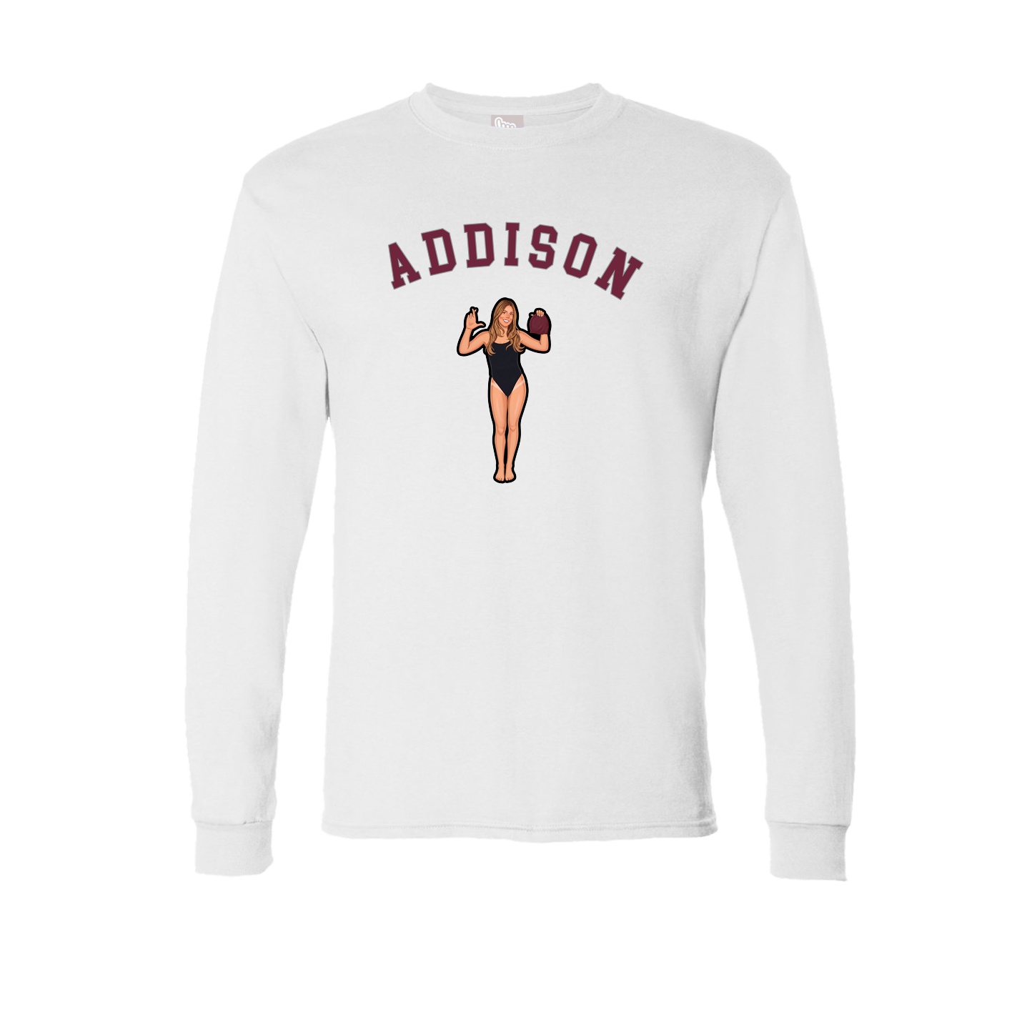 Long Sleeve Tee — Shirsey Arch in White