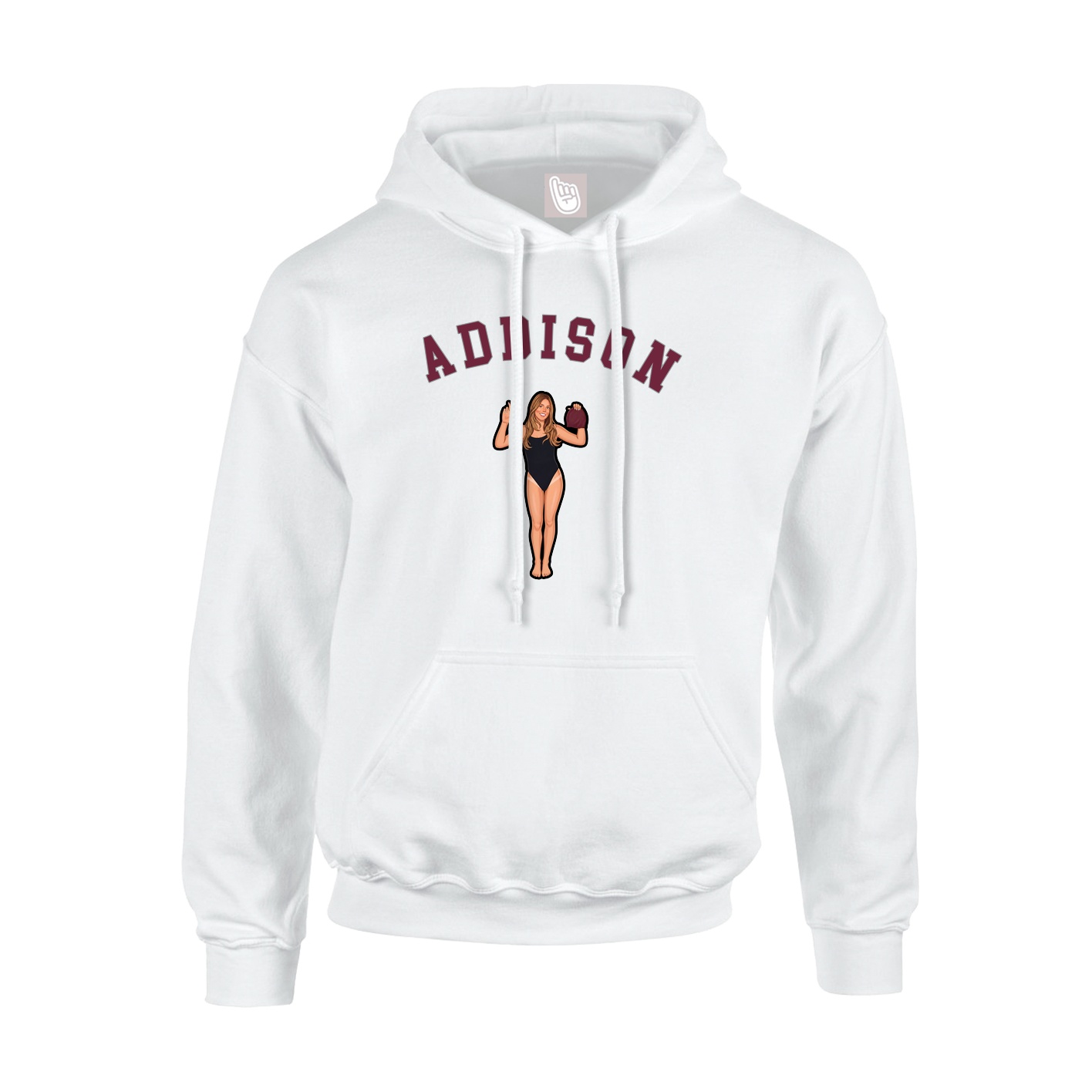 Hoodie — Shirsey Arch in White