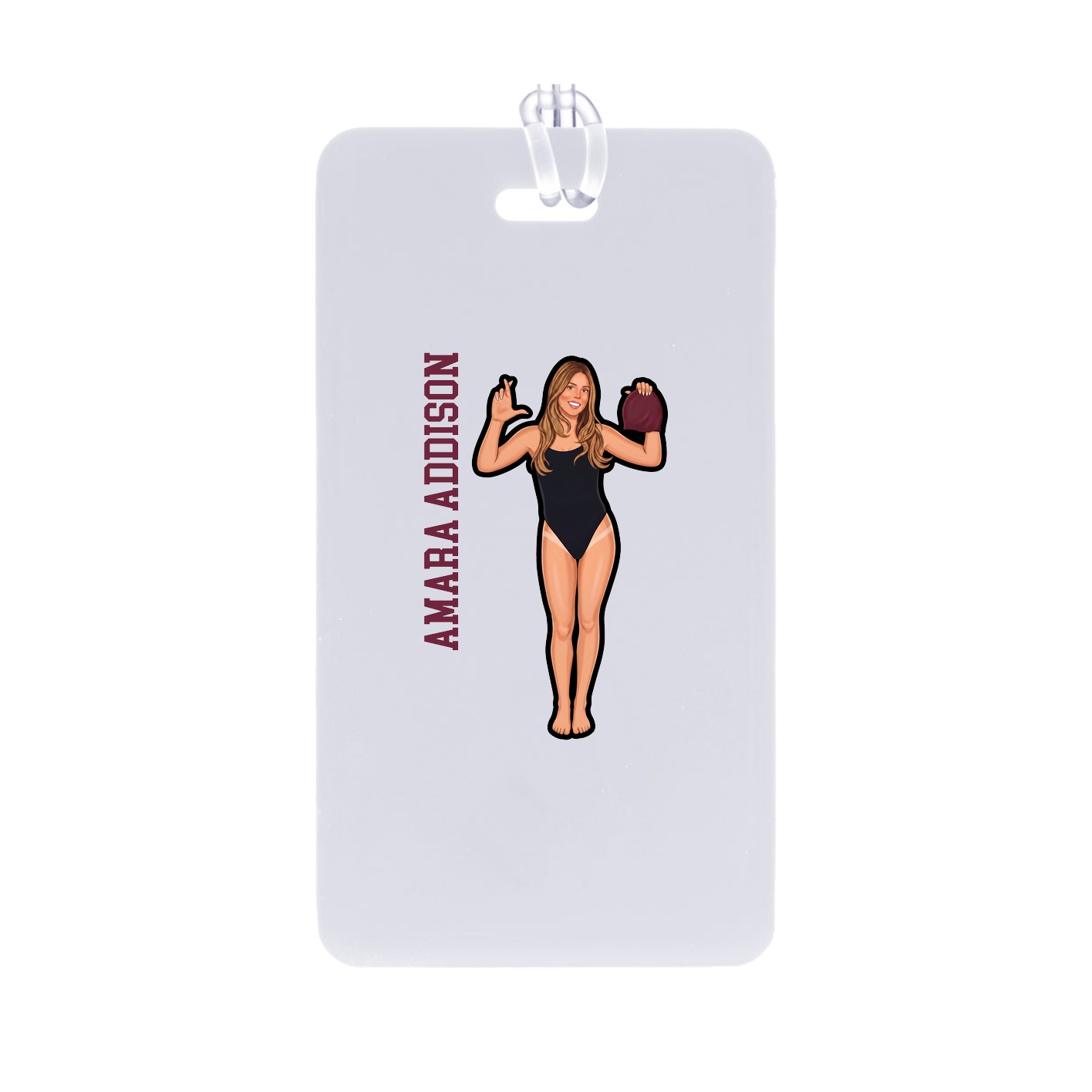 Bag Tag — Name Vertical in Classic