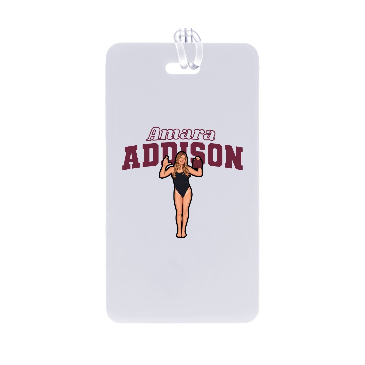 Bag Tag — Name Arch in Classic
