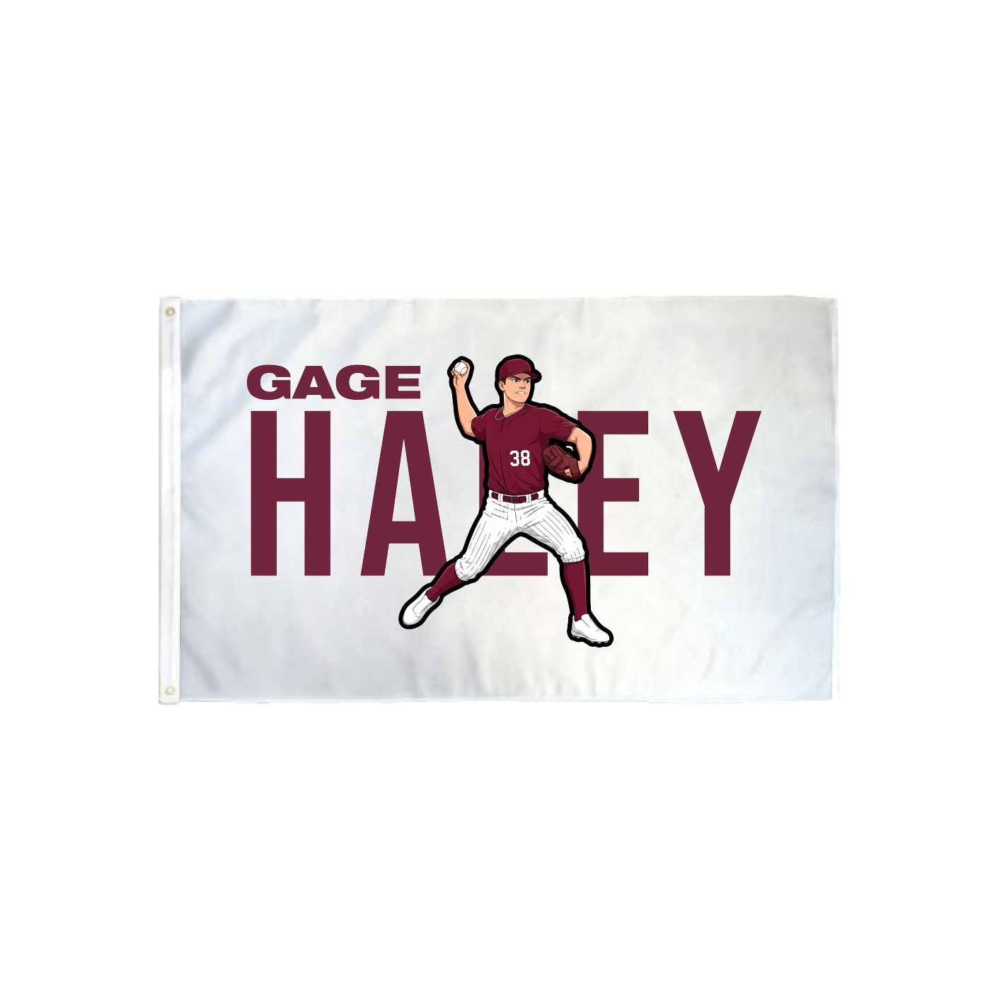 3x5 Flag — Player Name in Classic