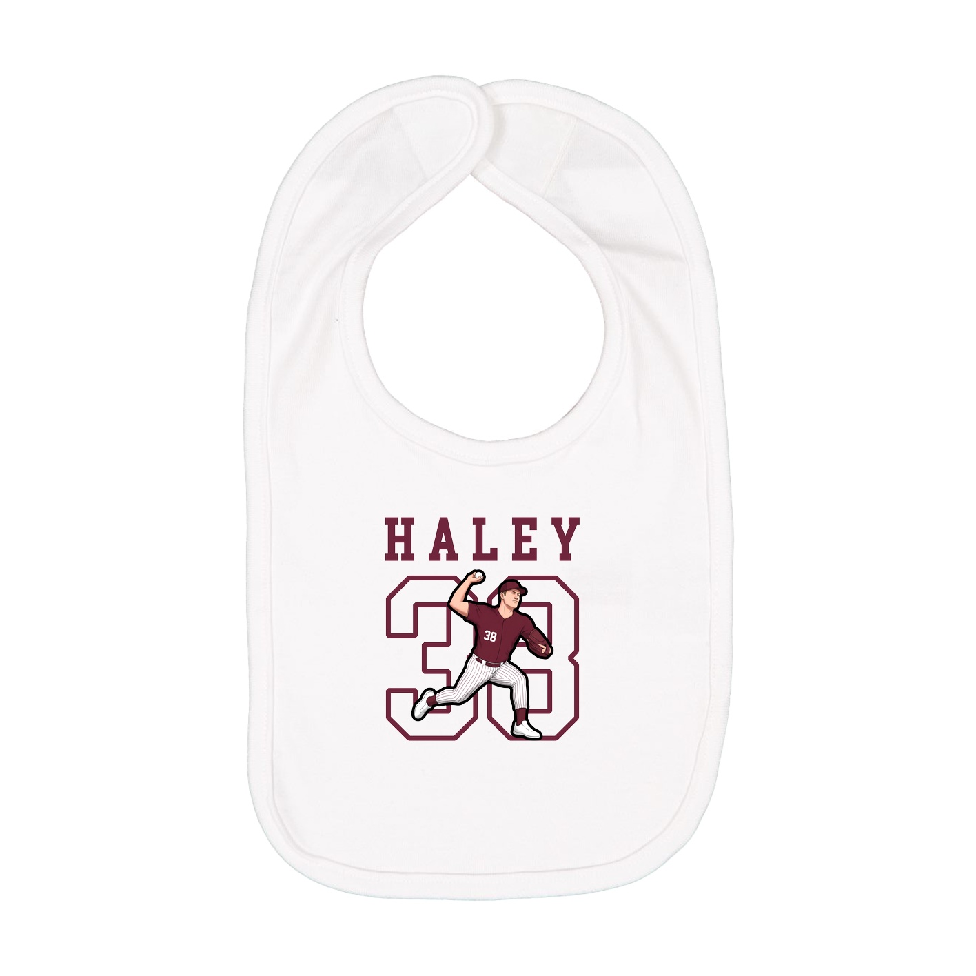 Infant Bib — Shirsey in White