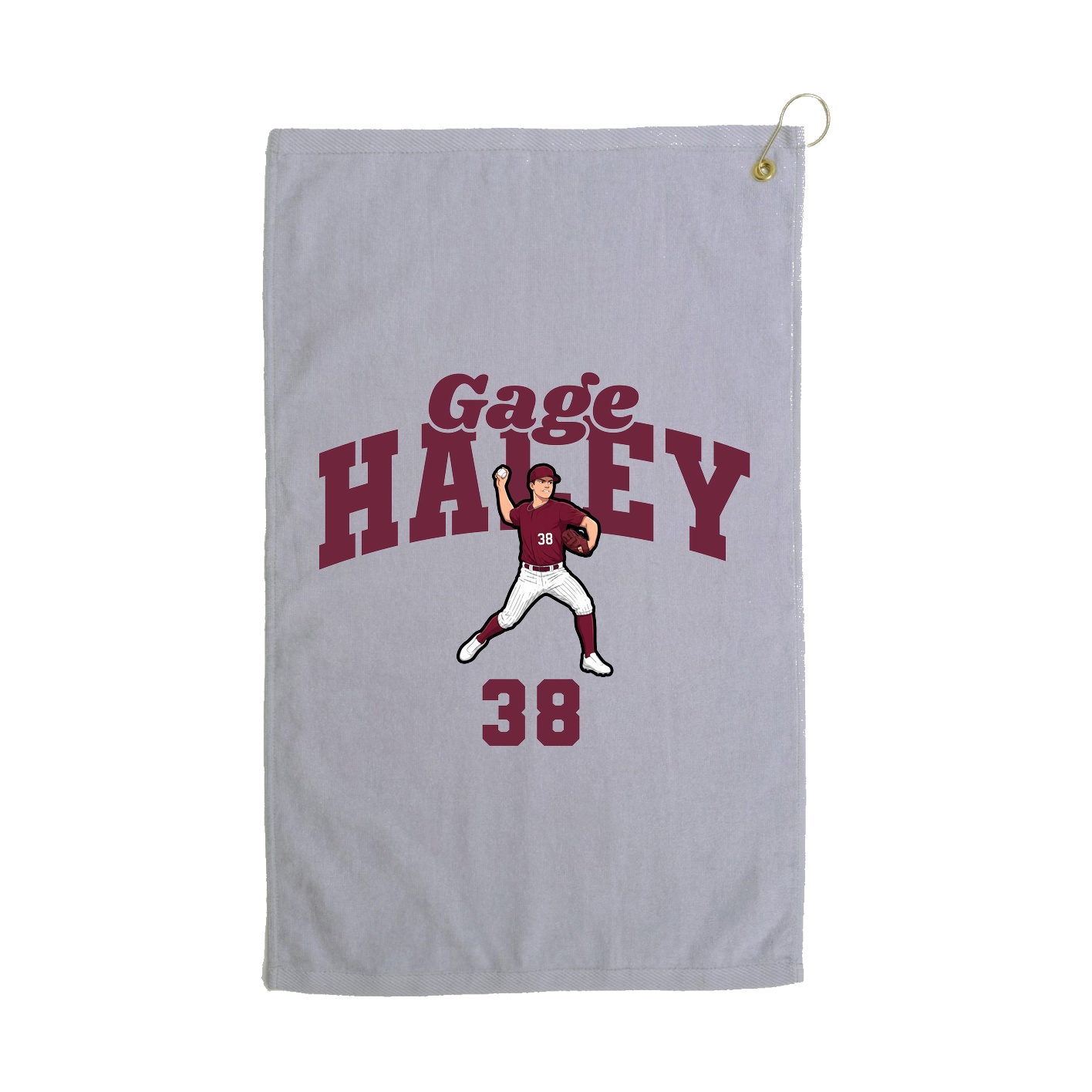 Golf Towel — Signature Arch in Grey