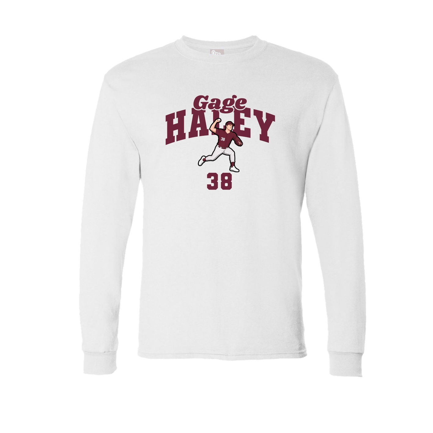 Long Sleeve Tee — Signature Arch in White