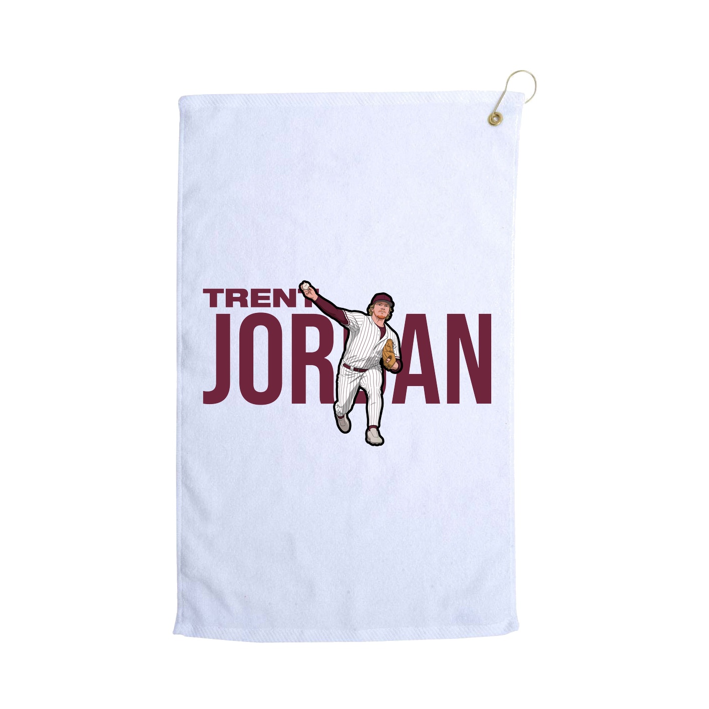 Golf Towel — Player Name in White