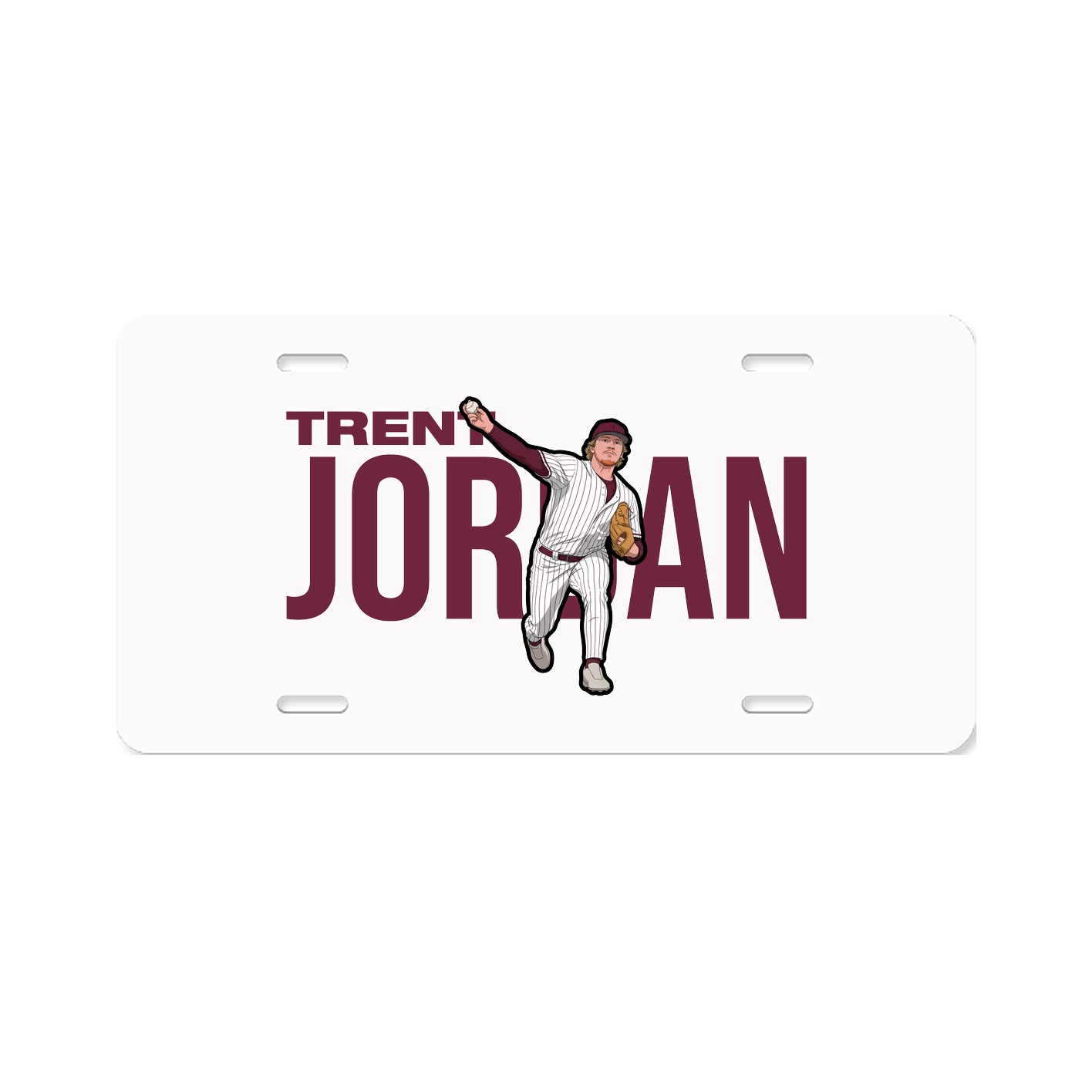 License Plate — Player Name in Classic