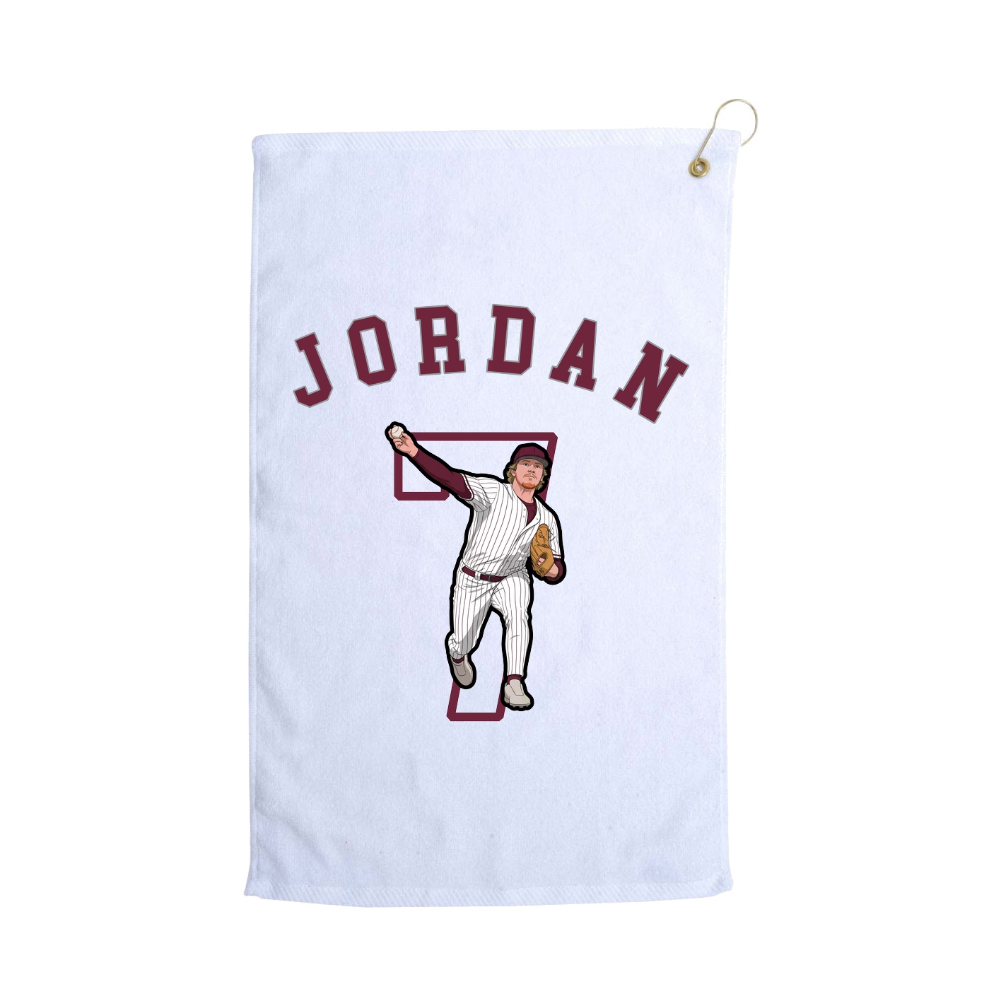 Golf Towel — Shirsey Arch in White