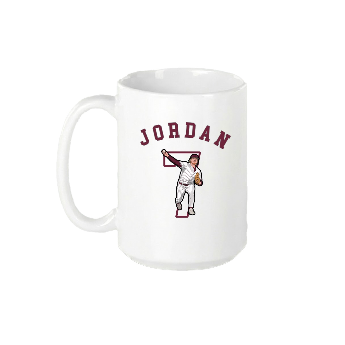 15oz Coffee Mug — Shirsey Arch in White