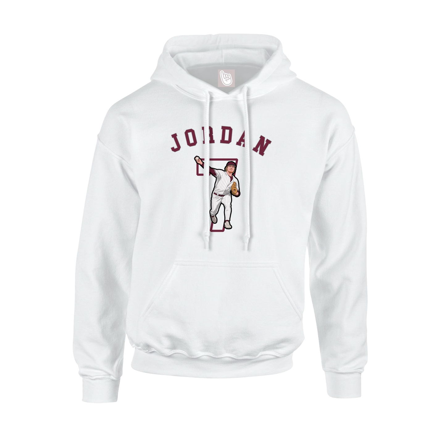 Hoodie — Shirsey Arch in White