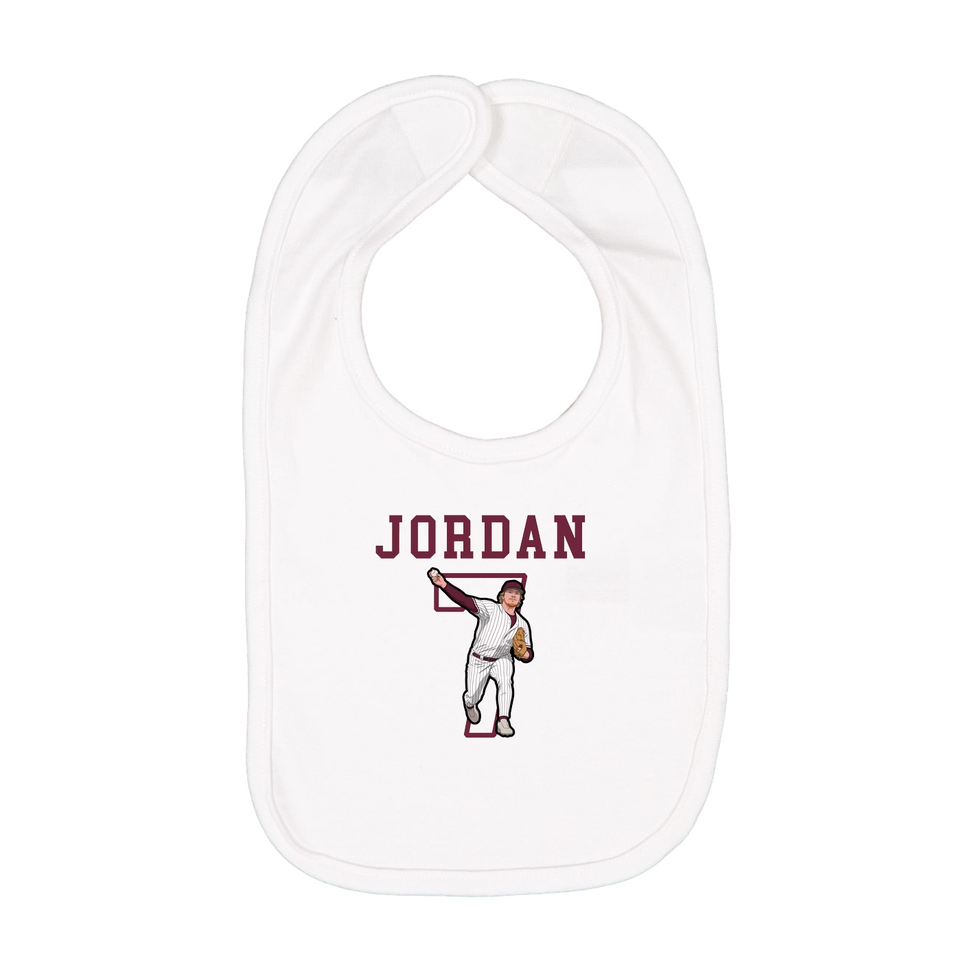 Infant Bib — Shirsey in White