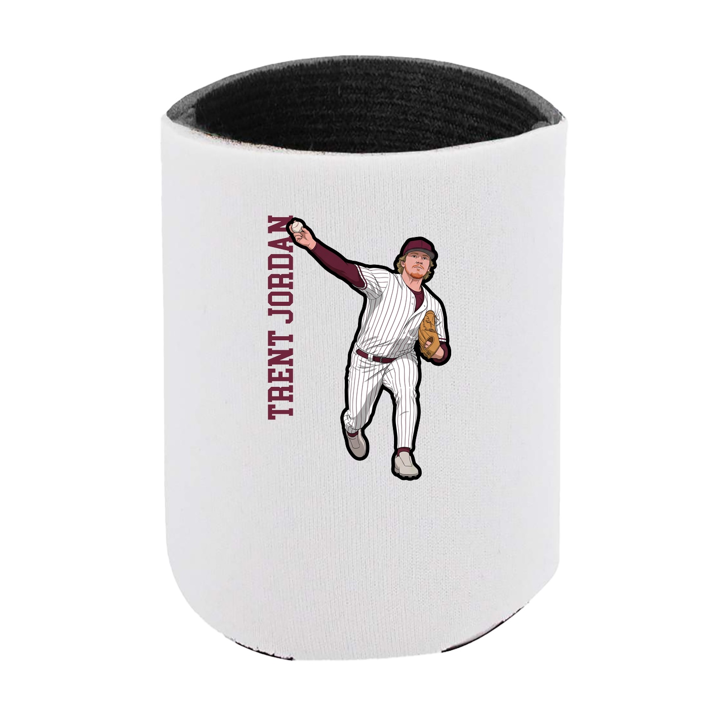 Can Holder — Name Vertical in White