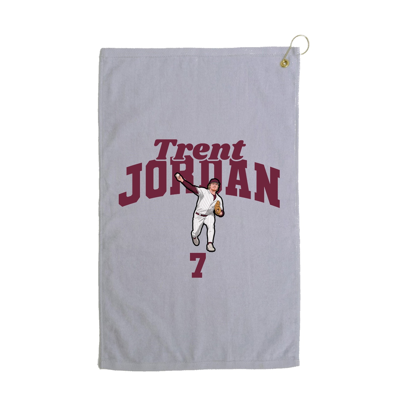 Golf Towel — Signature Arch in Grey