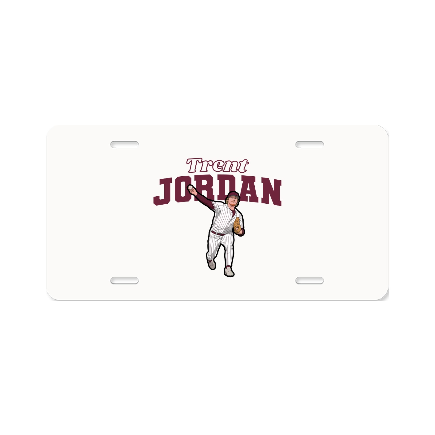 License Plate — Name Arch in Classic