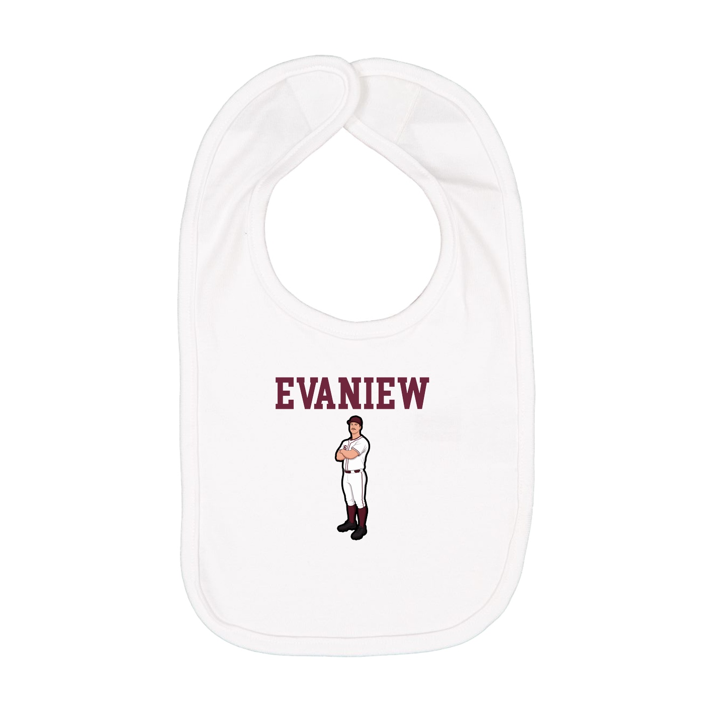 Infant Bib — Shirsey in White