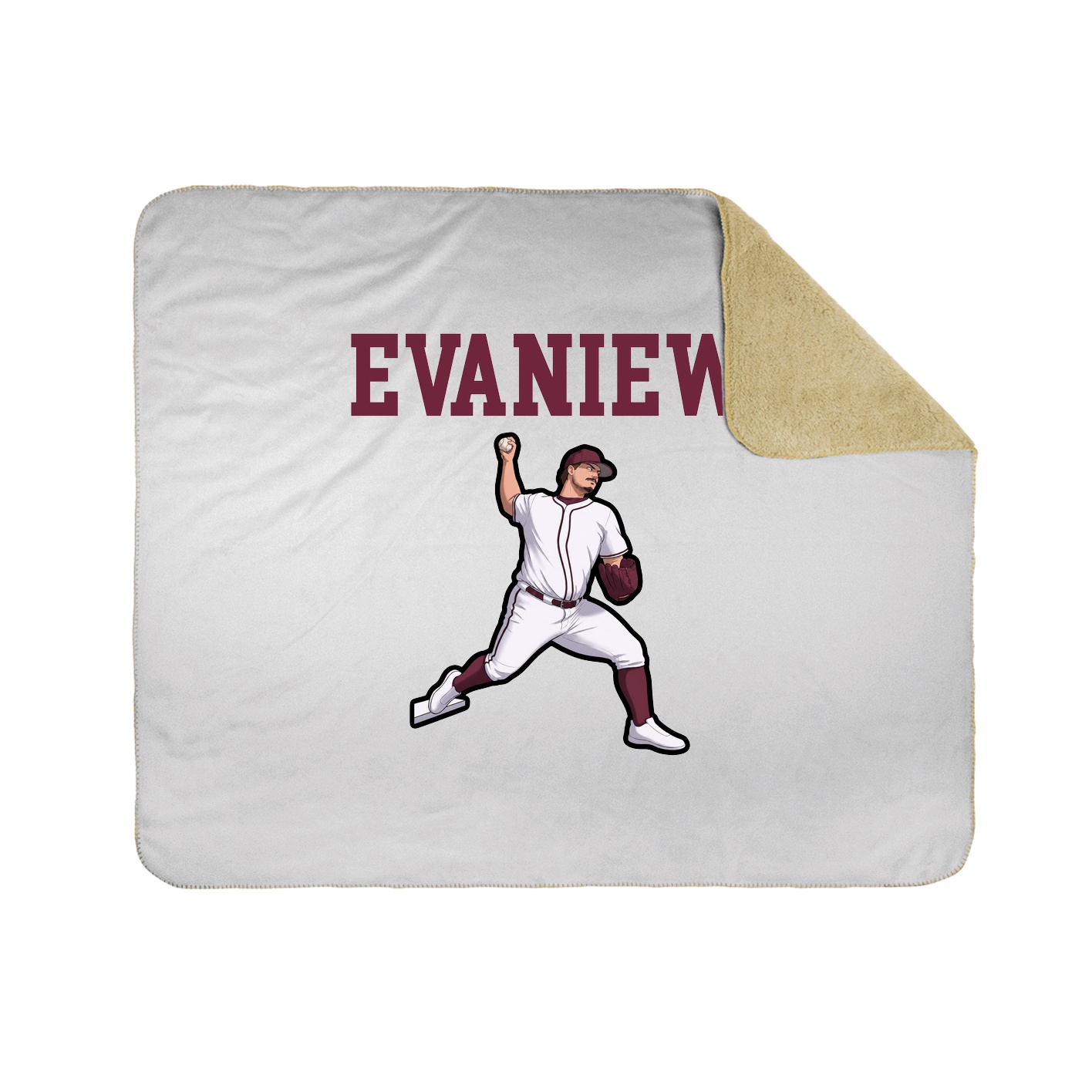Throw Blanket — Shirsey in White