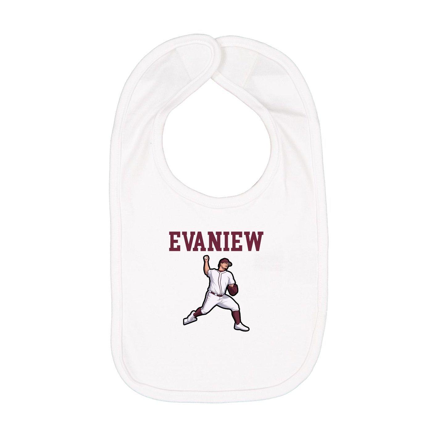 Infant Bib — Shirsey in White