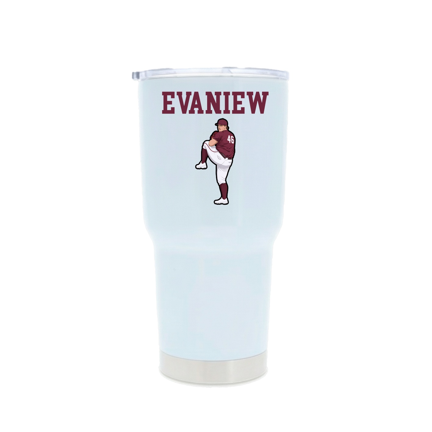 30oz Stainless Steel Tumbler — Shirsey in White
