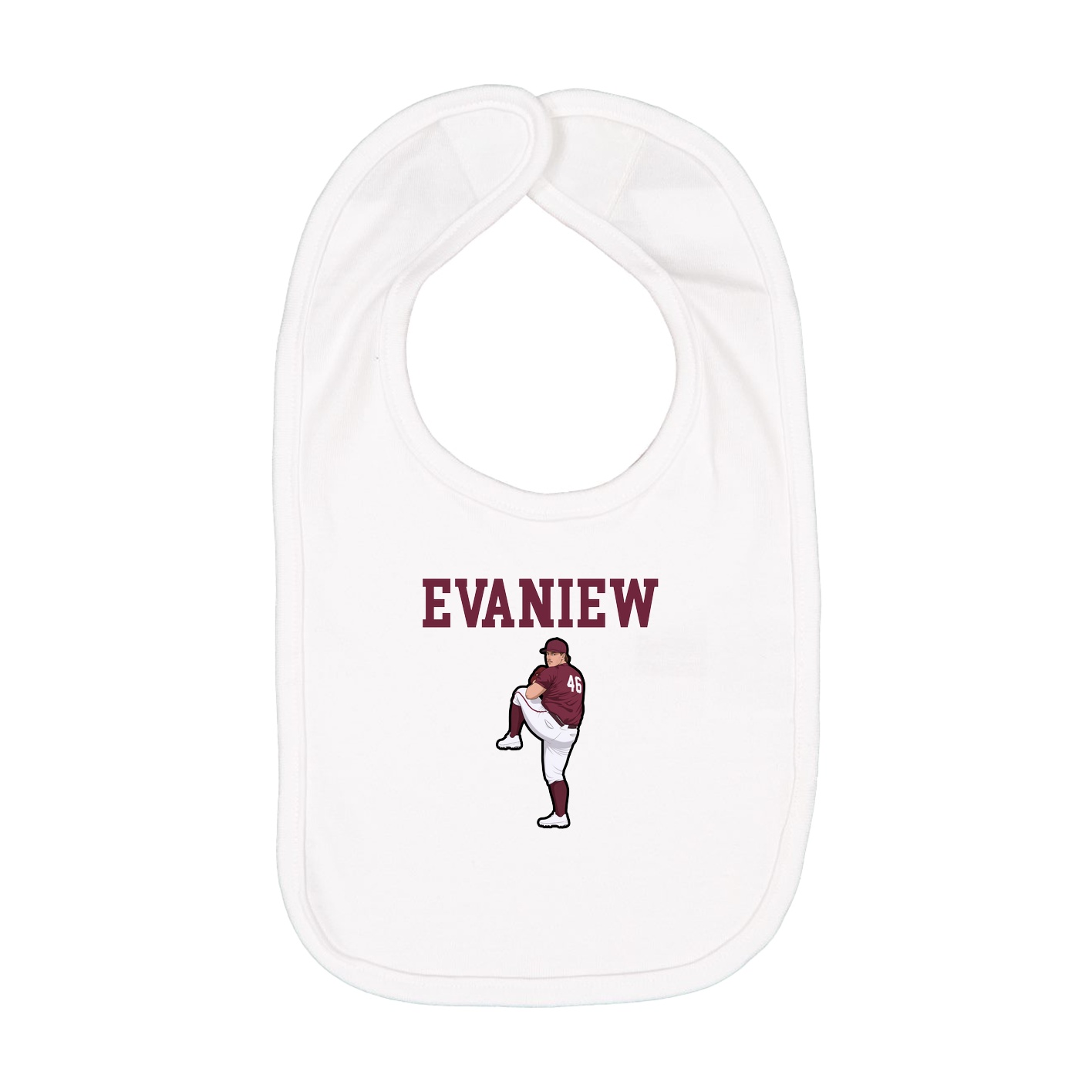 Infant Bib — Shirsey in White