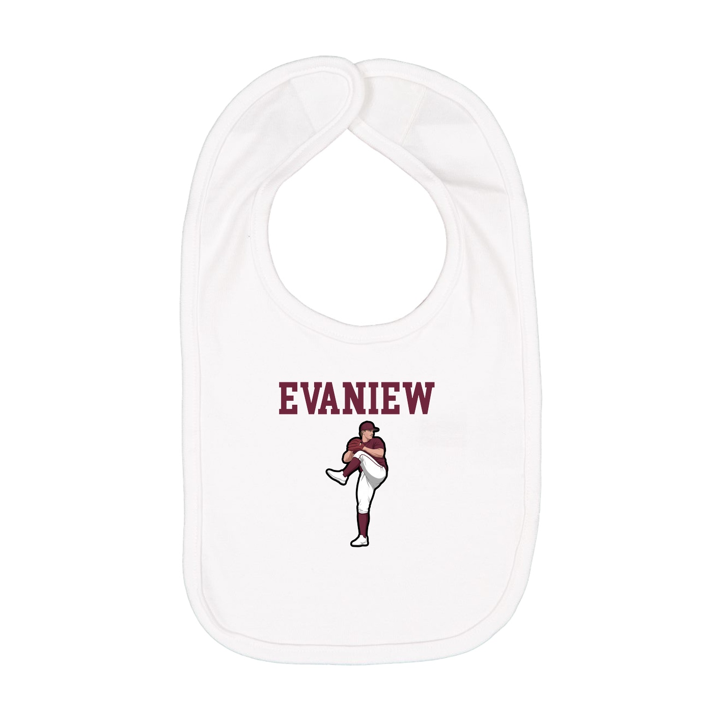 Infant Bib — Shirsey in White