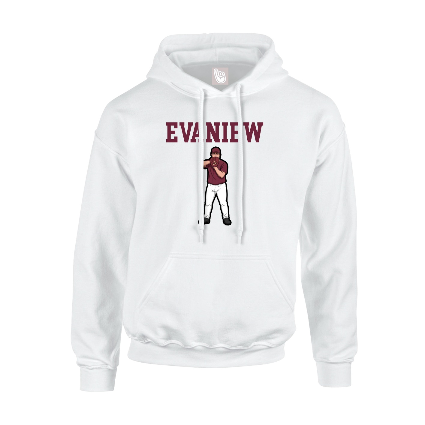 Hoodie — Shirsey in White