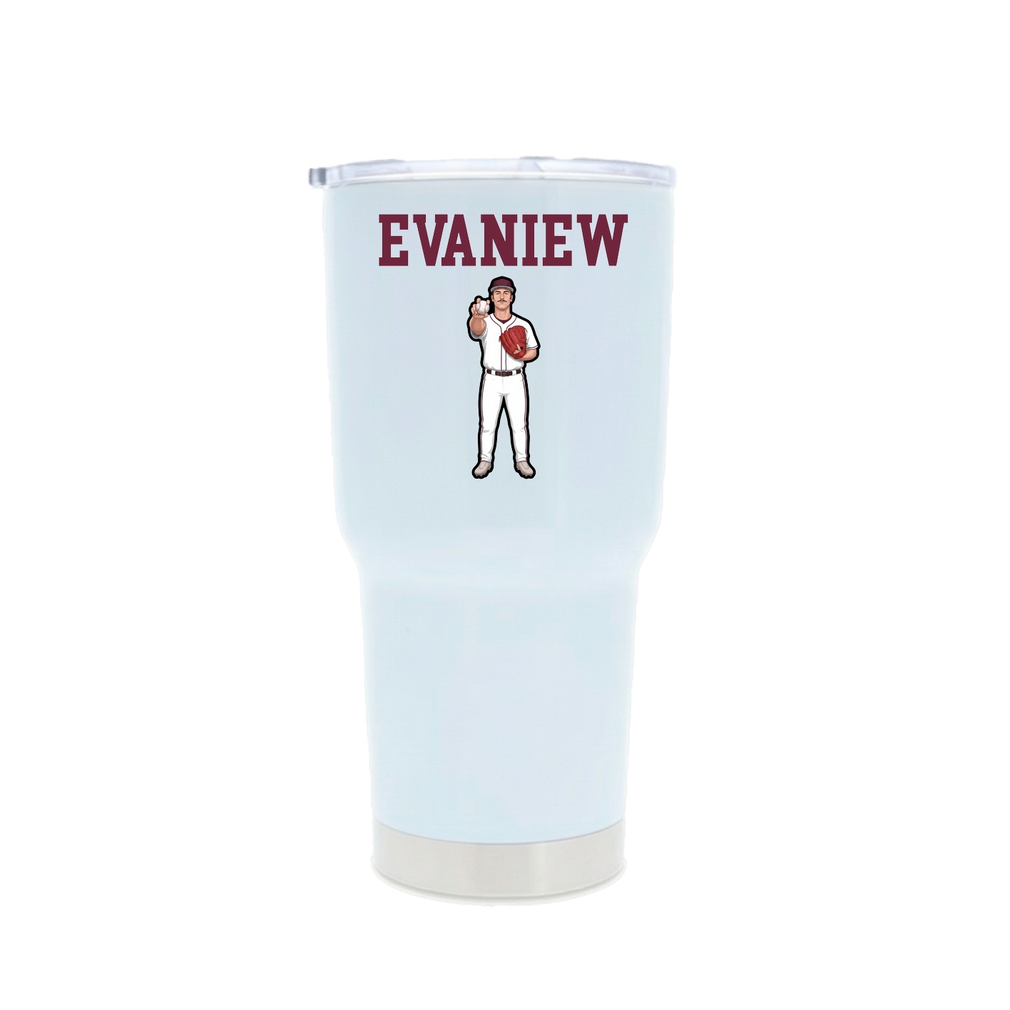 30oz Stainless Steel Tumbler — Shirsey in White
