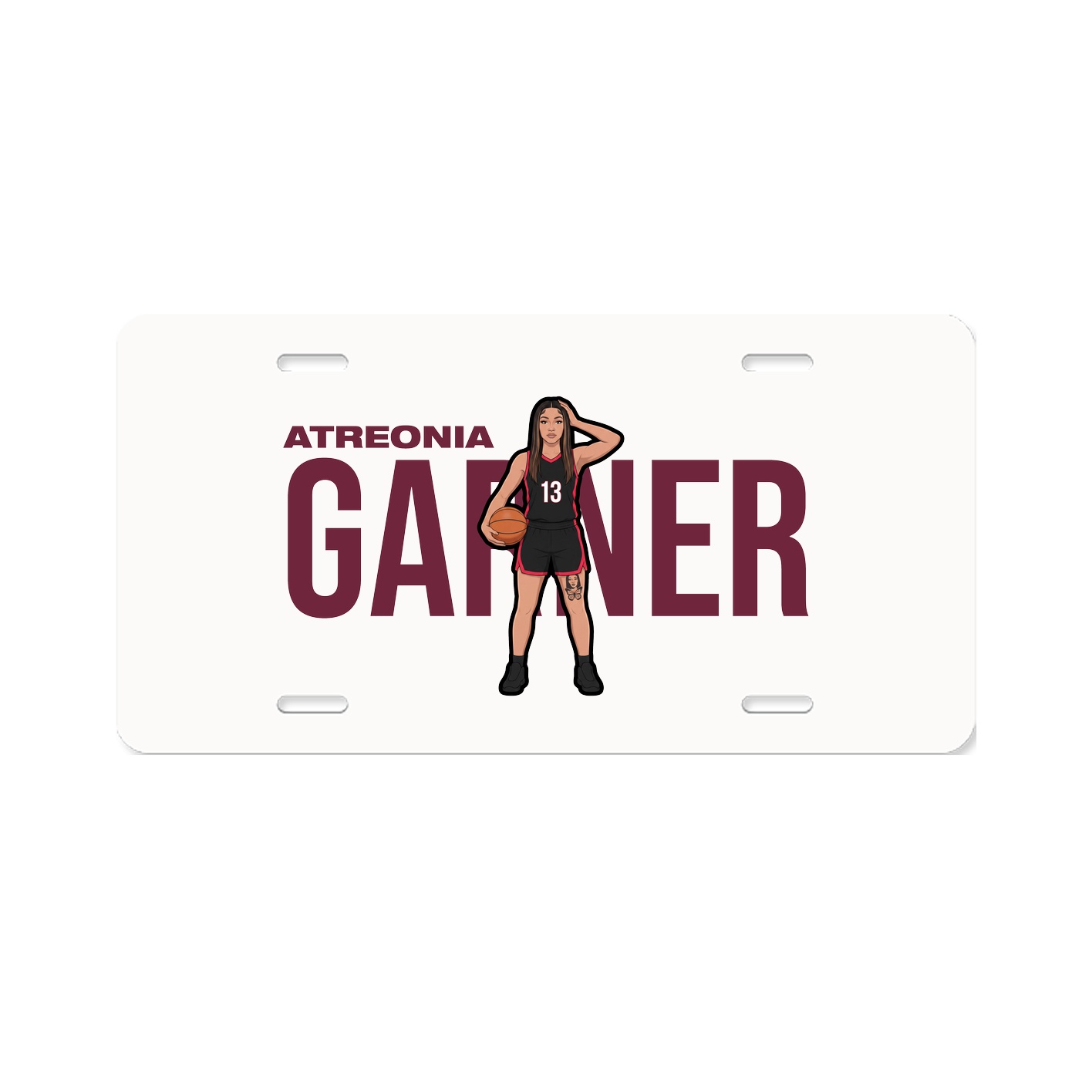 License Plate — Player Name in Classic